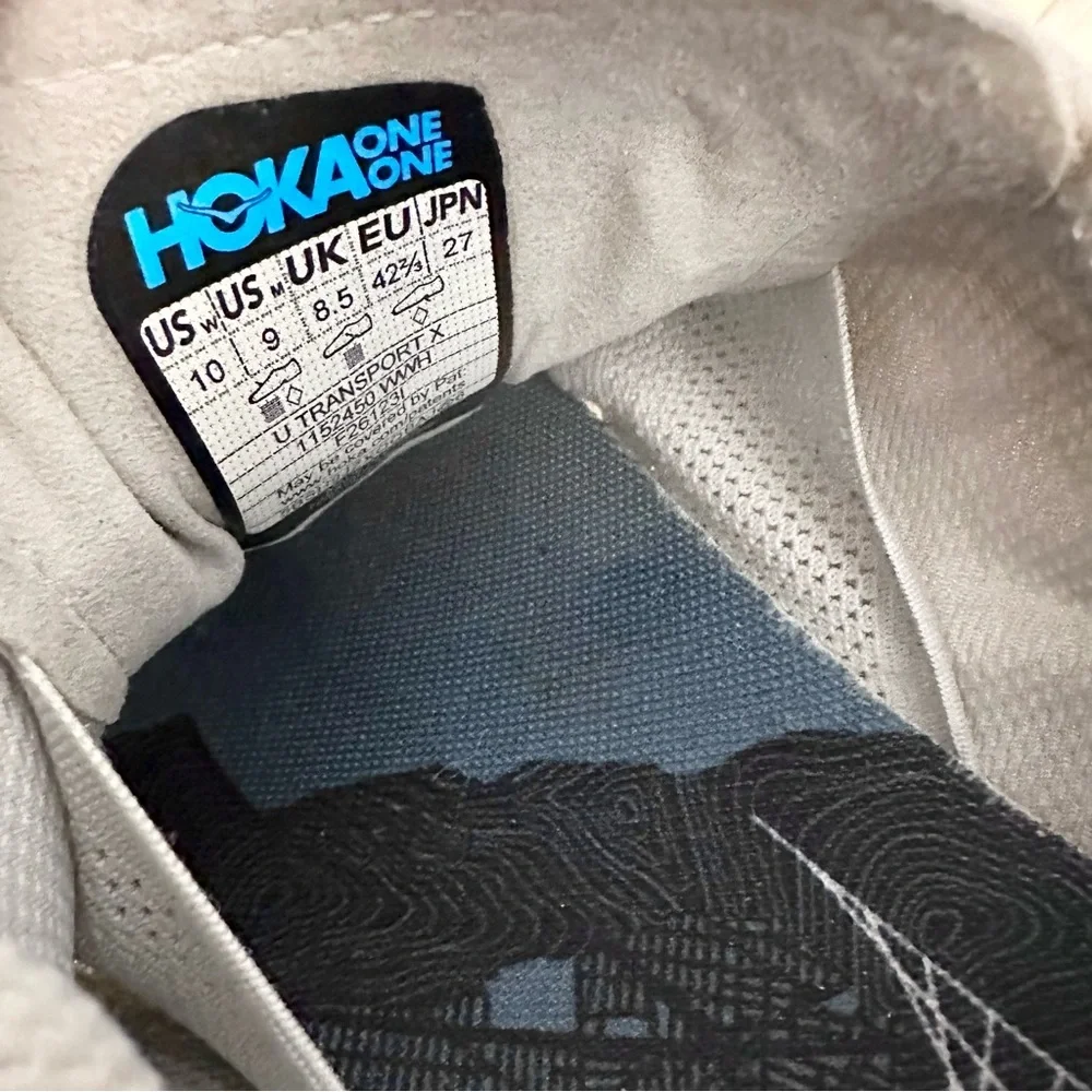 Hoka Unisex Hoka Transport X Shoes In White/White Size W10 / M9